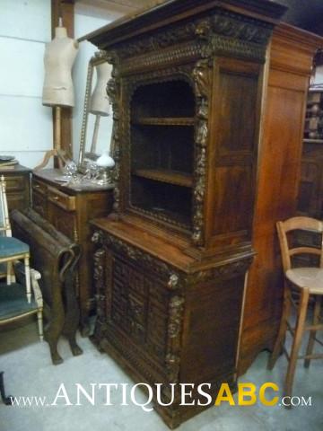 French Hunting Cabinet 2 Door Vitrine Antiques Wholesale