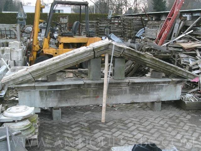 triangular pediment sandstone