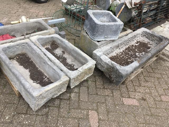 Belgian blue stone troughs