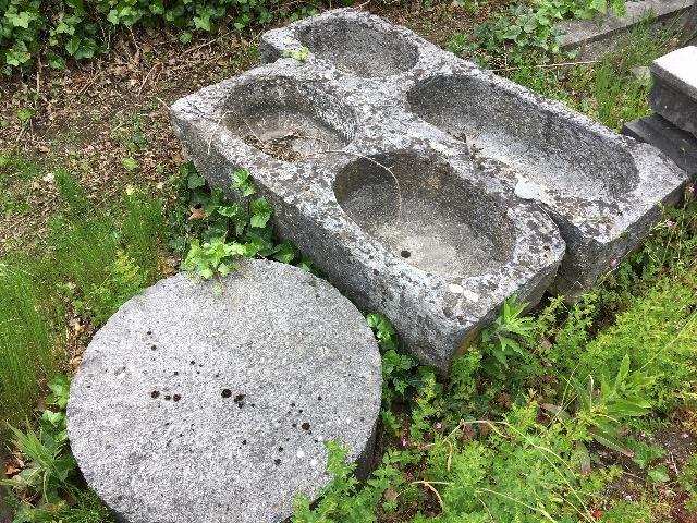 Belgian blue stone troughs