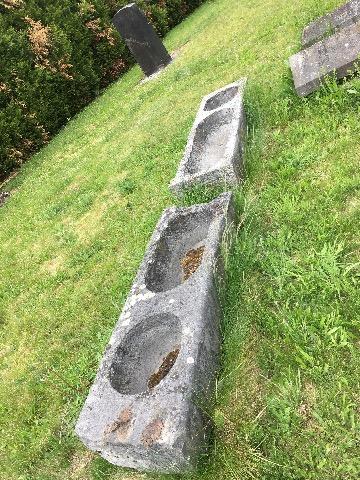 Belgian blue stone troughs