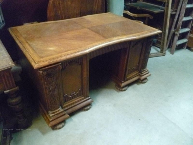 desk and bookcase