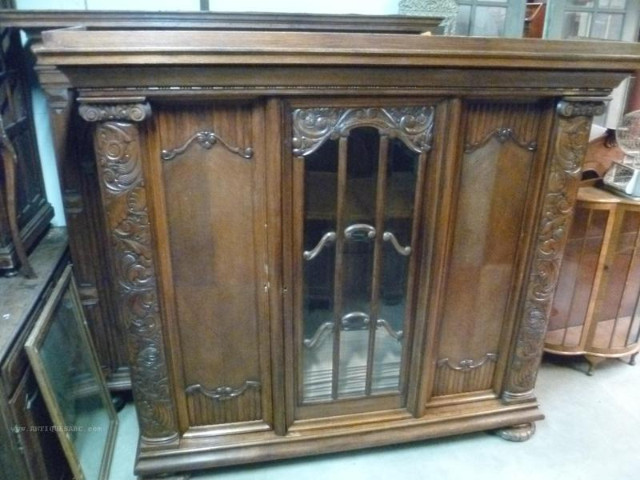 desk and bookcase