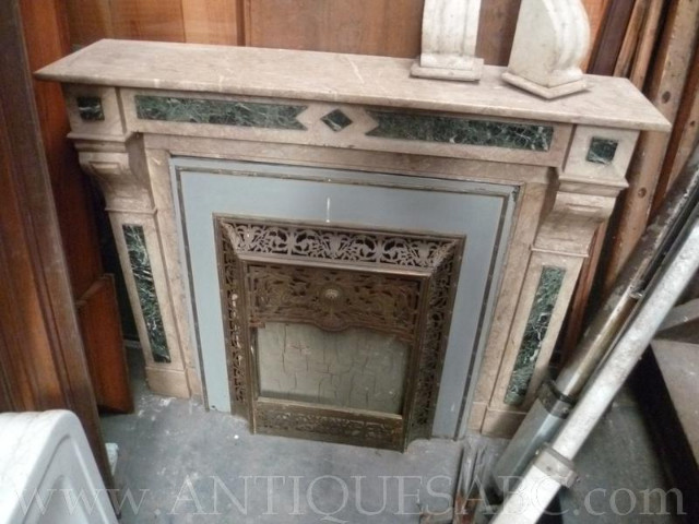 marble fireplace