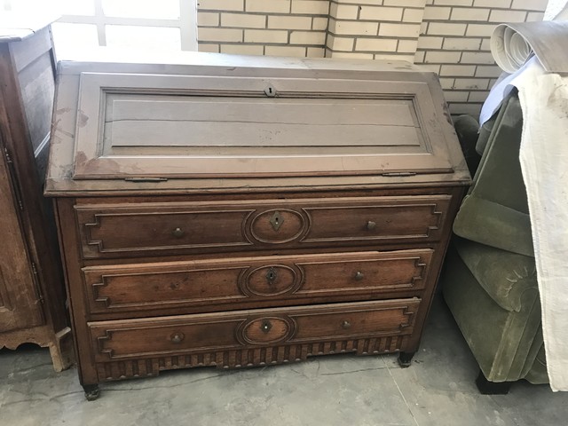 oak secretaire